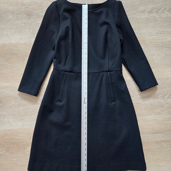 Spanx Perfect A-Line 3/4 Sleeve Dress Black Small Work Travel Business Chic NWOT - Picture 5 of 14